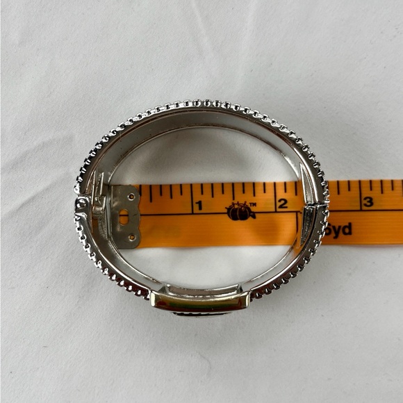 Two-tone Mesh Hinged Bracelet - Picture 11 of 12